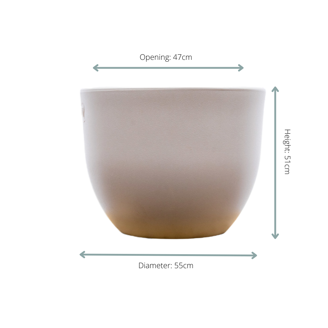 Pot Eggy Taupé Ø 55 H 43 cm 3