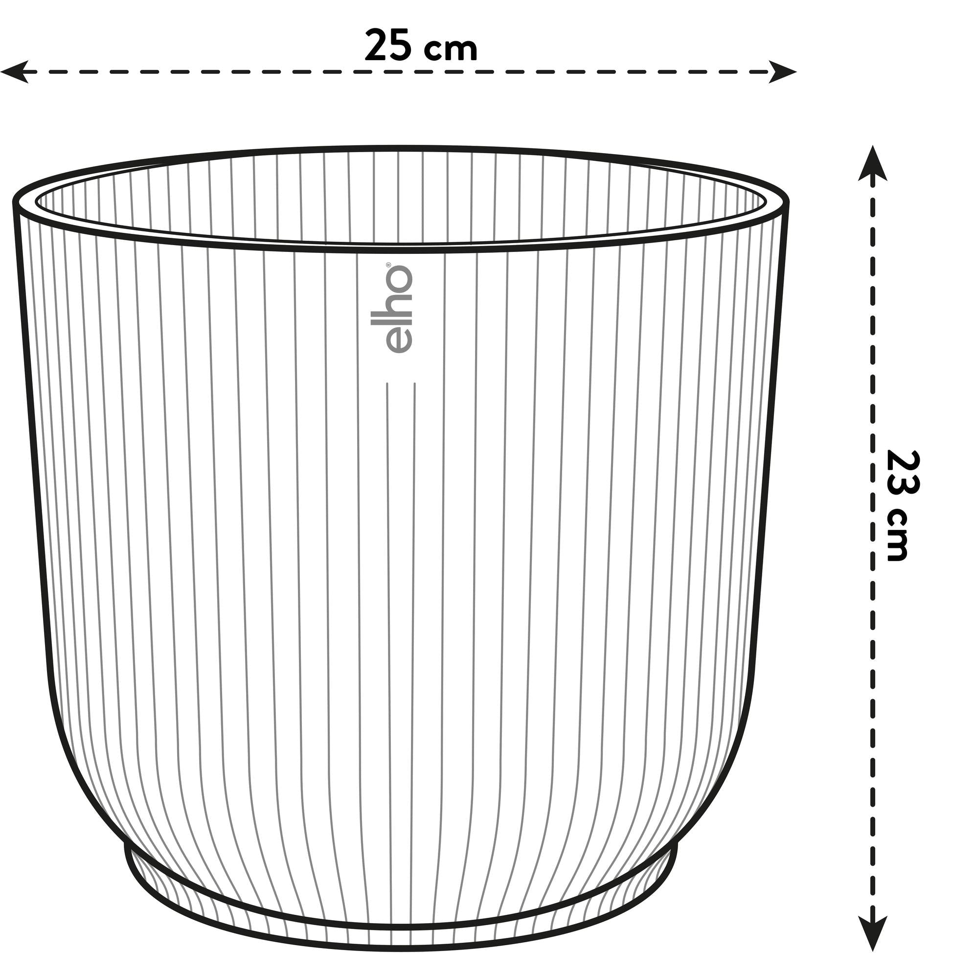 Pot Elho Vibes Fold Round Roze Ø 25 H 23 cm 4