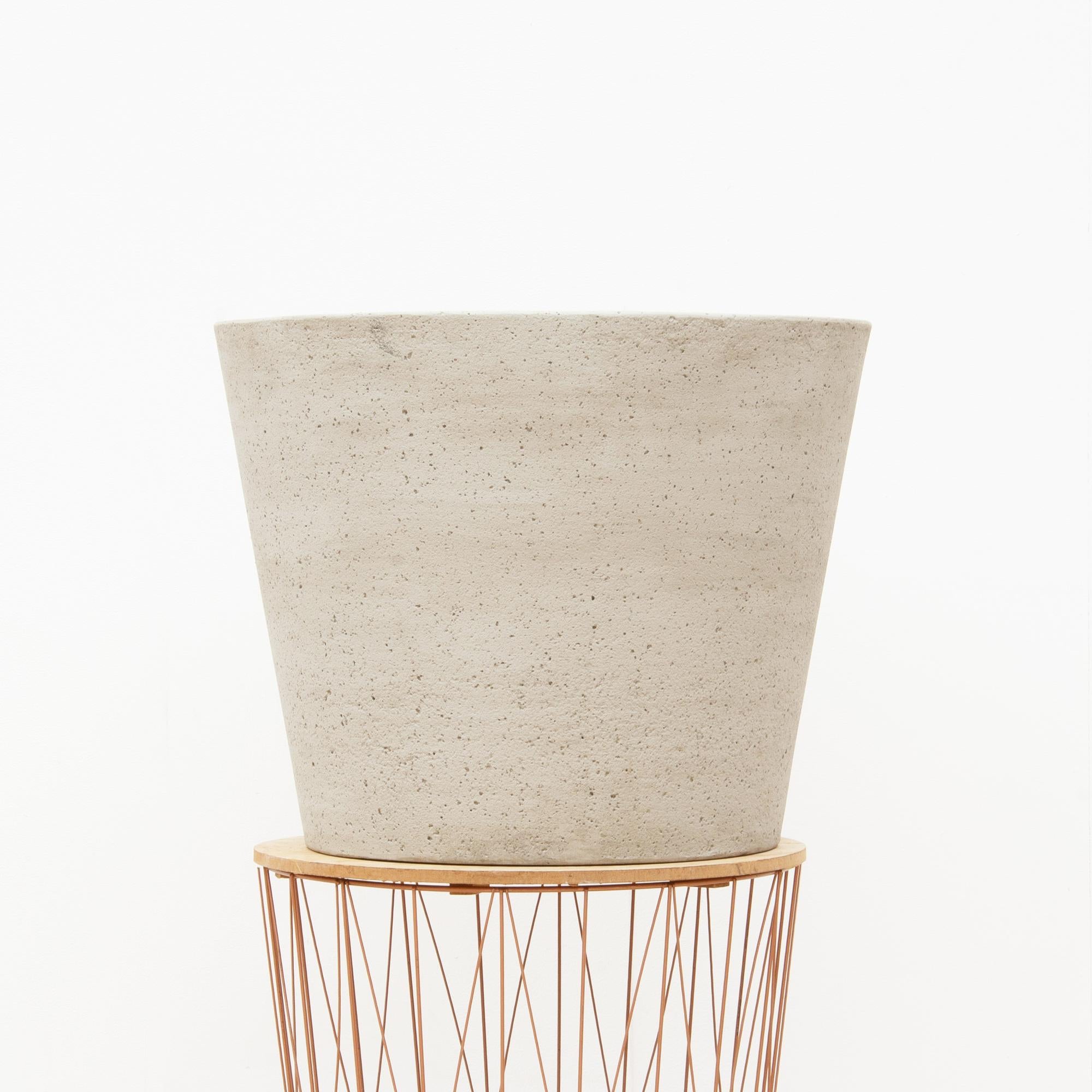 Bucket Beige Washed Ø 50 H 40 cm