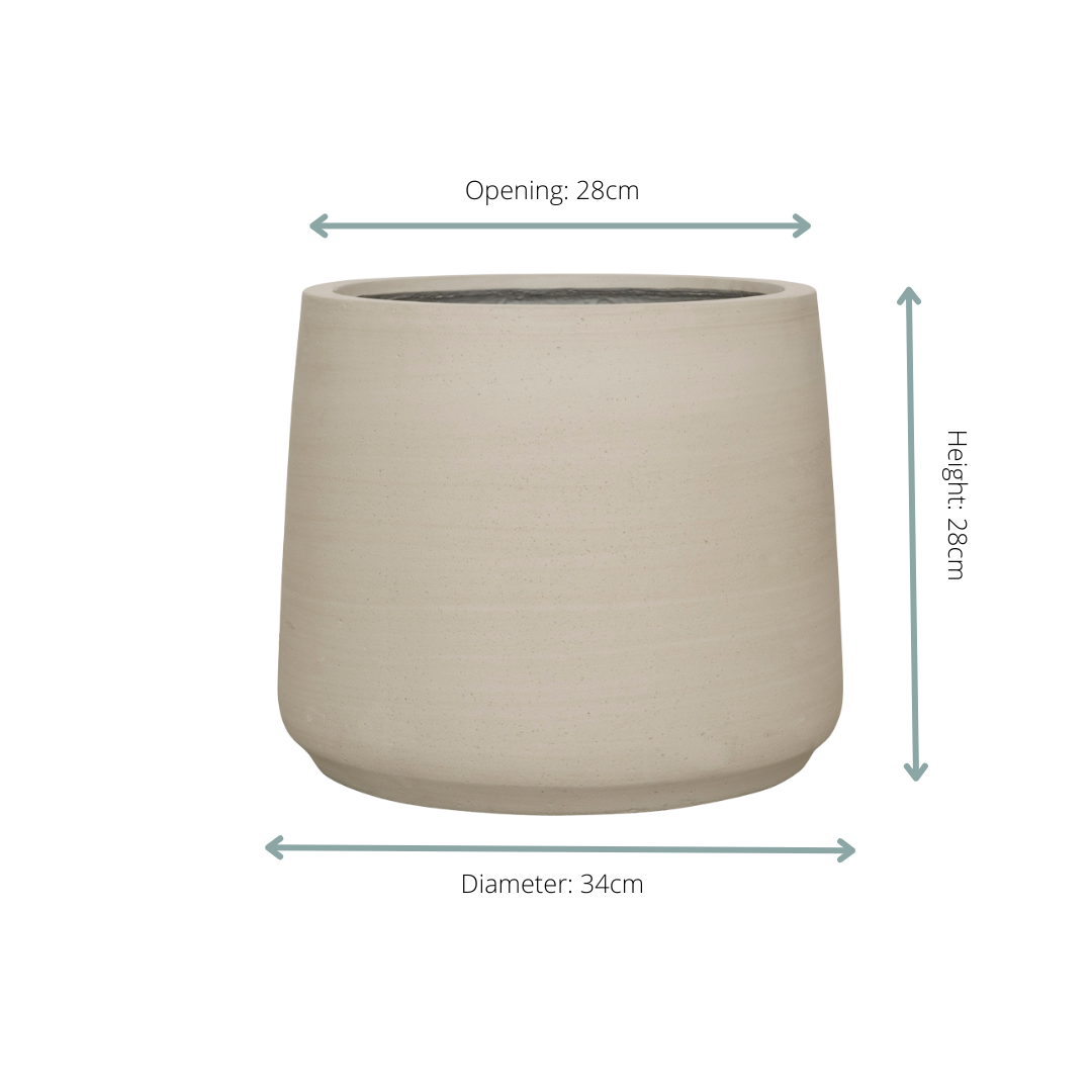 Jumbo Patt Beige Washed Ø 34 H 28 cm 2