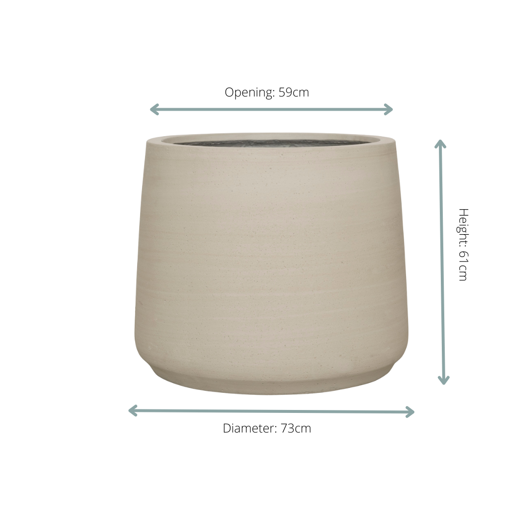 Jumbo Patt Beige Washed Ø 73 H 61 cm 2