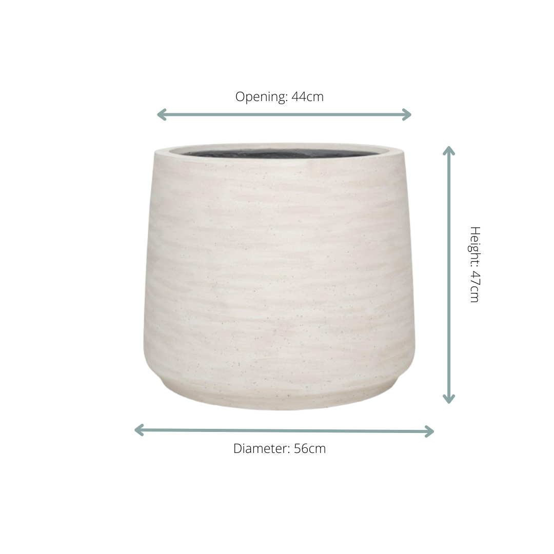 Jumbo Patt Ivory Washed Ø 56 H 47 cm 2