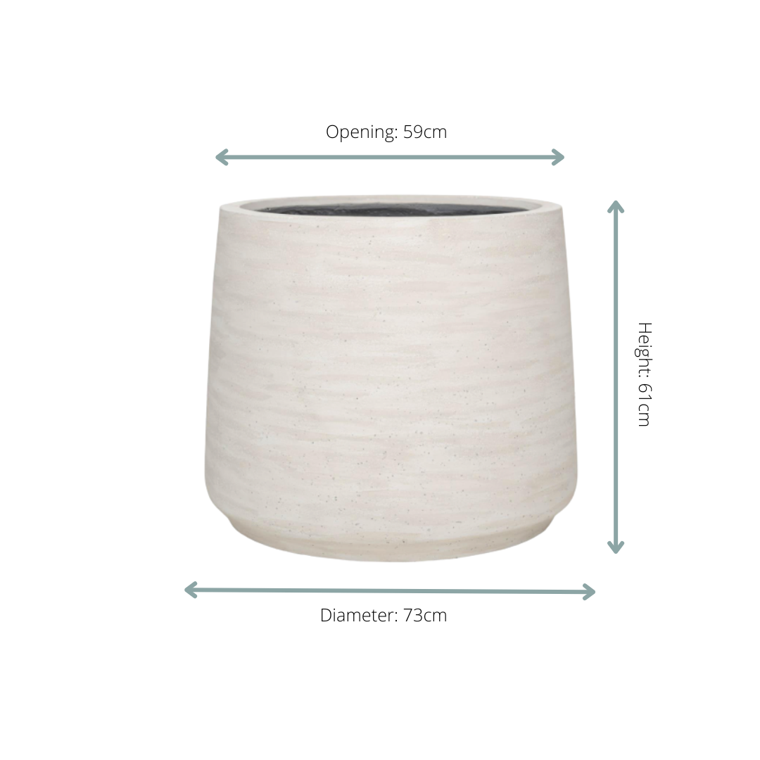 Jumbo Patt Ivory Washed Ø 73 H 61 cm 2