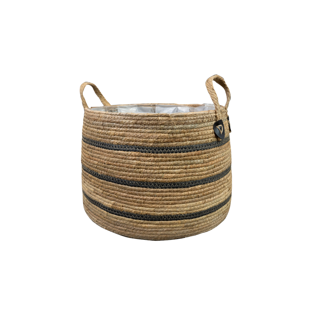 Mand Isla Black Ø 33 H 23 cm