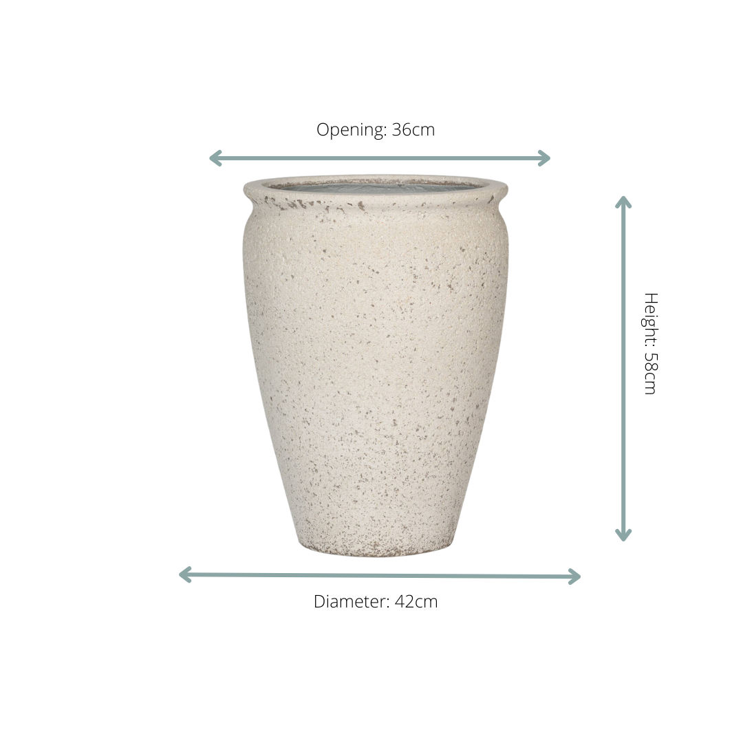 Pot Artemis Chalk White Ø 42 H 58 cm 2