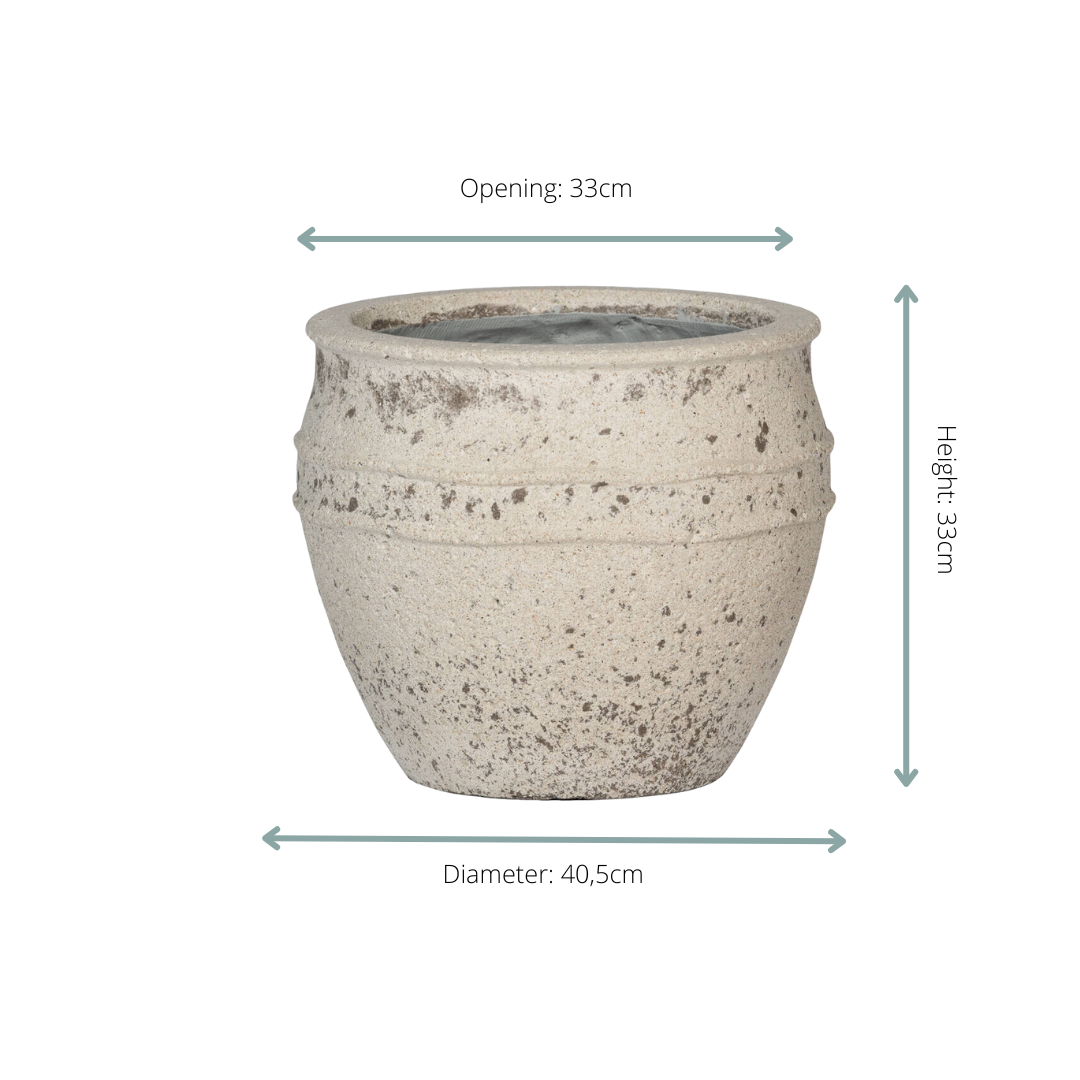 Pot Athena Chalk White Ø 41 H 33 cm 2