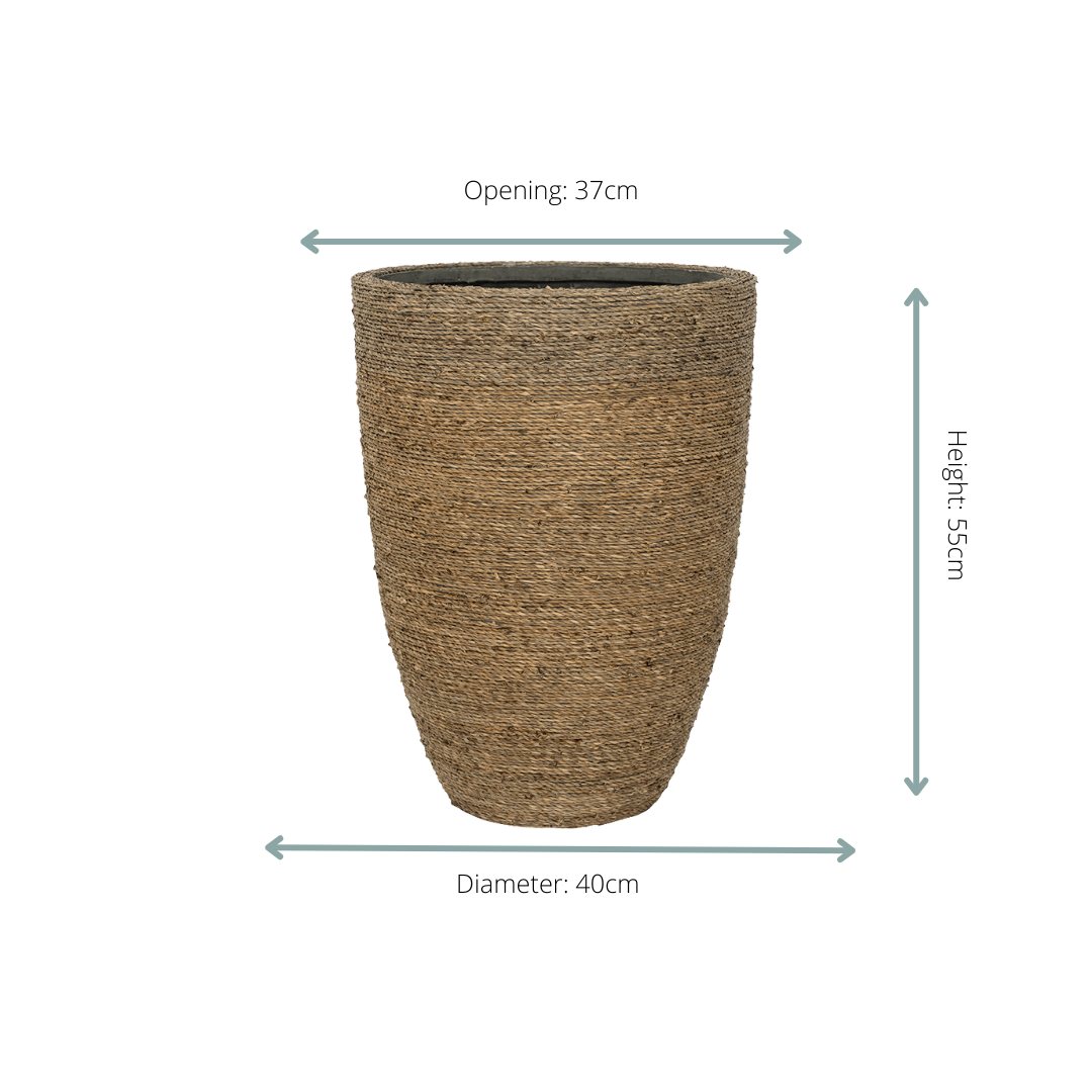 Pot Ben Straw Grass Ø 40 H 55 cm 2