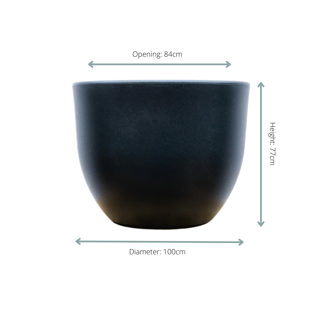Pot Eggy Antraciet Ø 100 H 77 cm 3