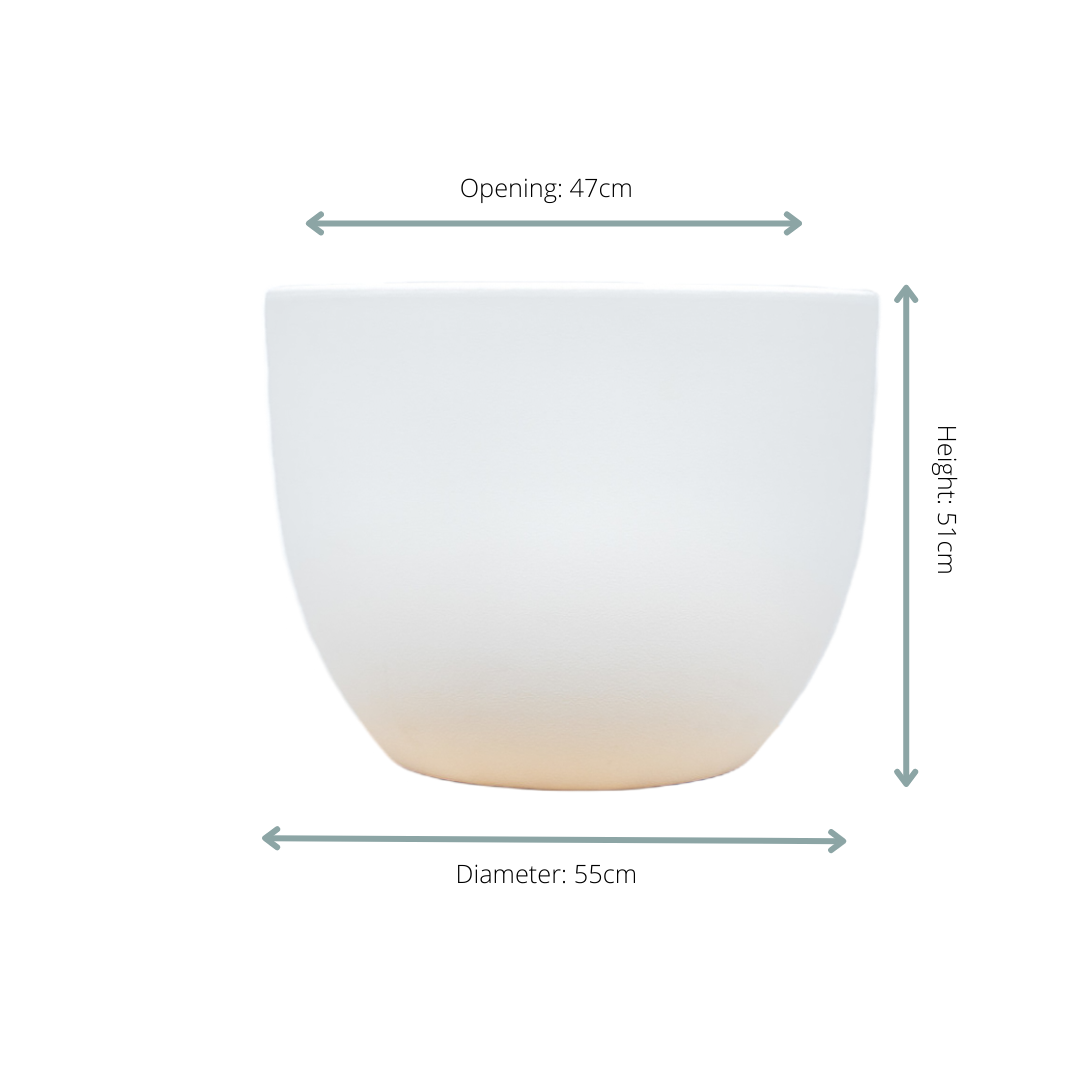 Pot Eggy Wit Ø 55 H 43 cm 3