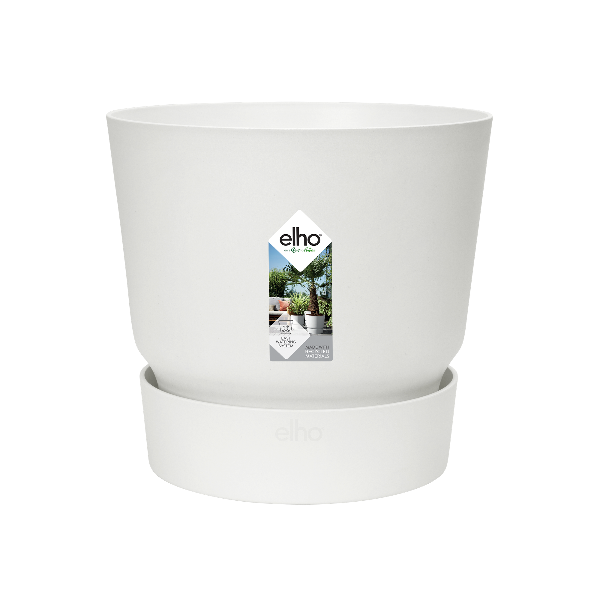 Pot Elho Greenville Round Wit Ø 14 H 13 cm
