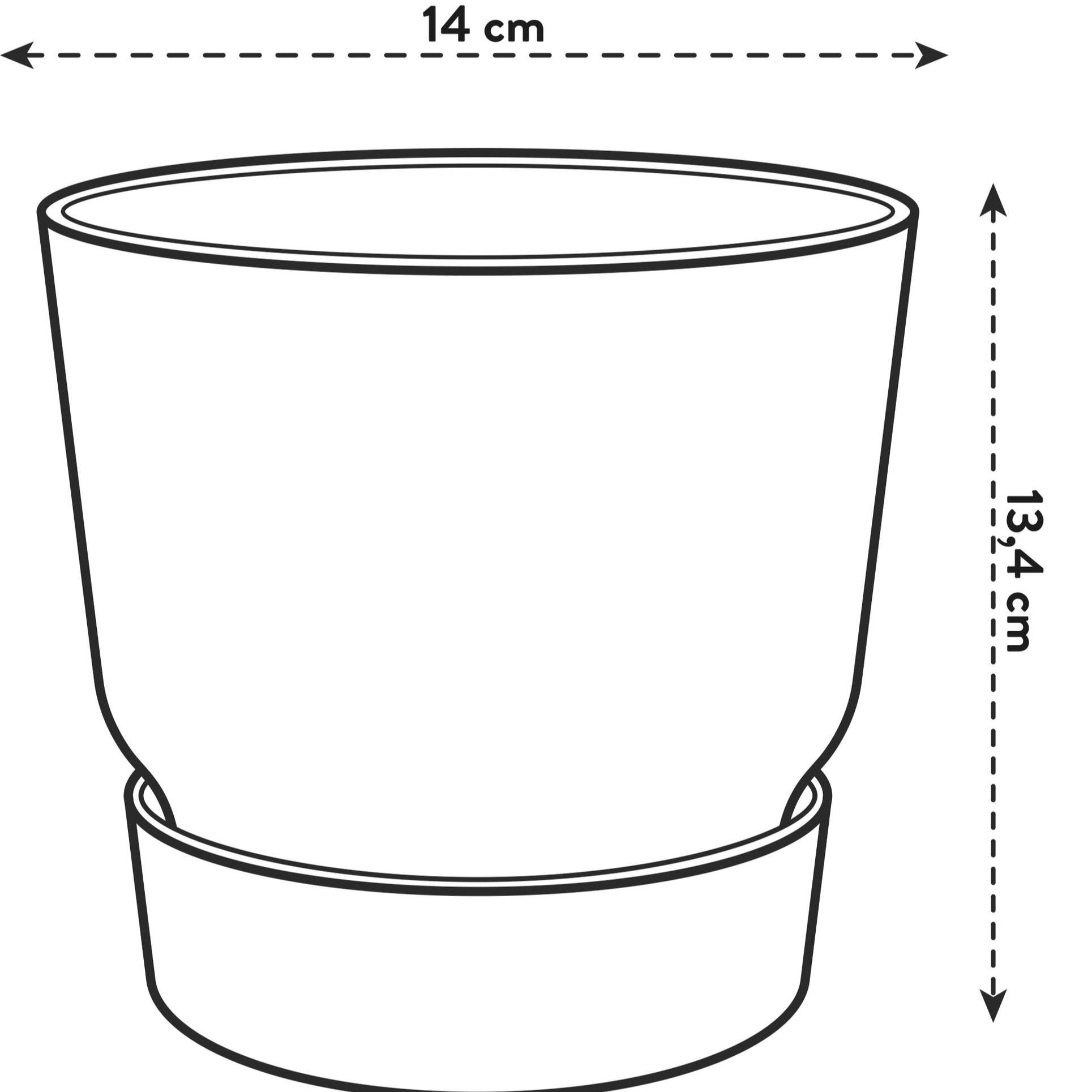 Pot Elho Greenville Round Zwart Ø 14 H 13 cm 3
