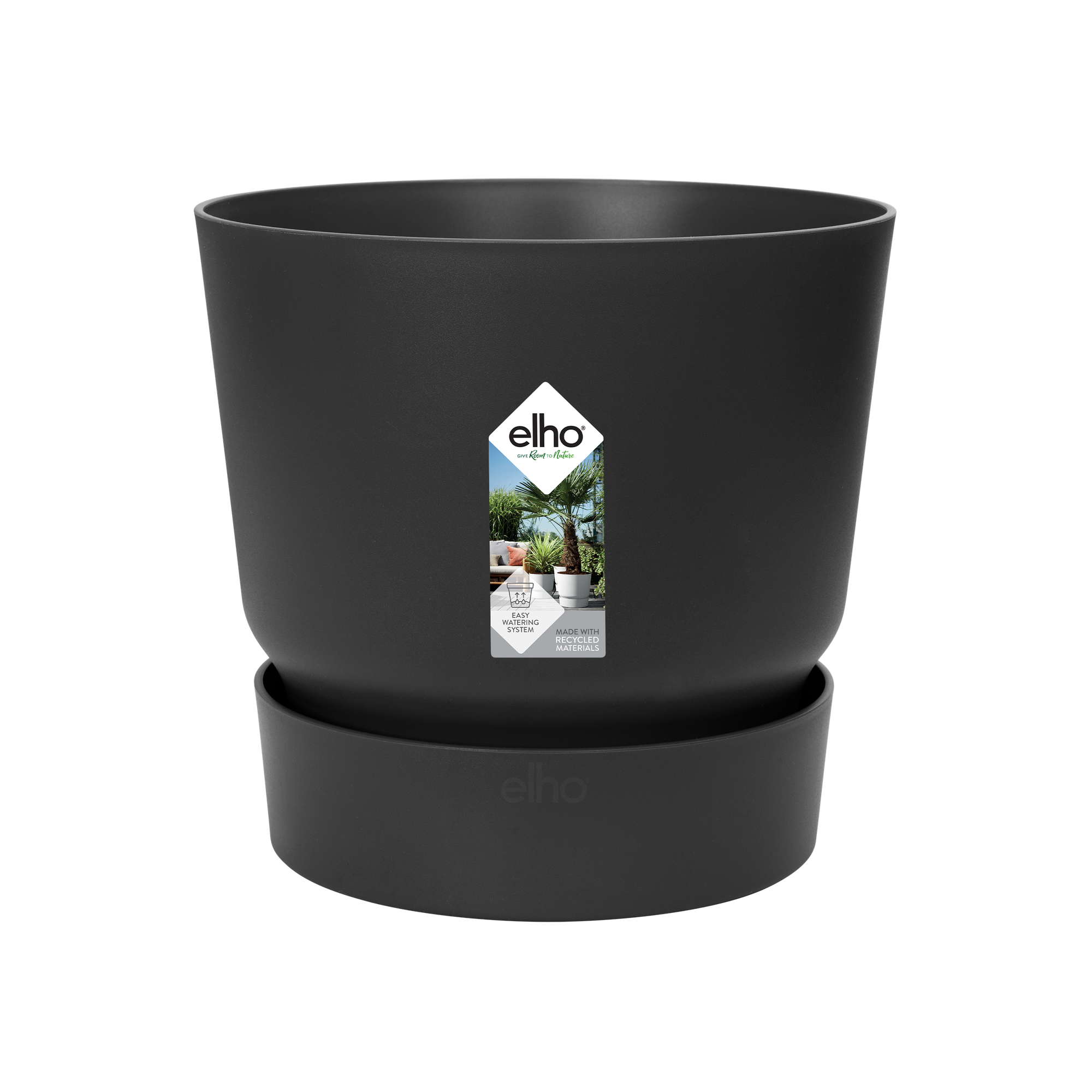 Pot Elho Greenville Round Zwart Ø 39 H 37 cm 2