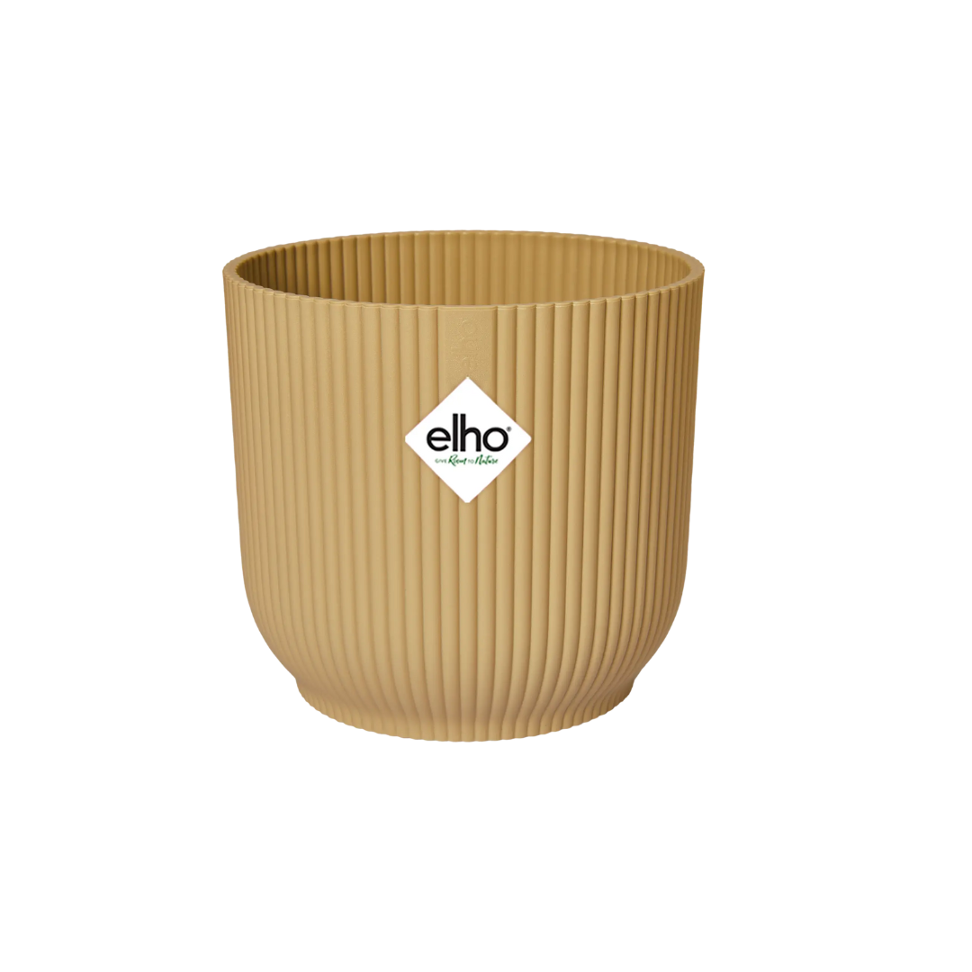 Pot Elho Vibes Fold Round Geel Ø 14 H 13 cm