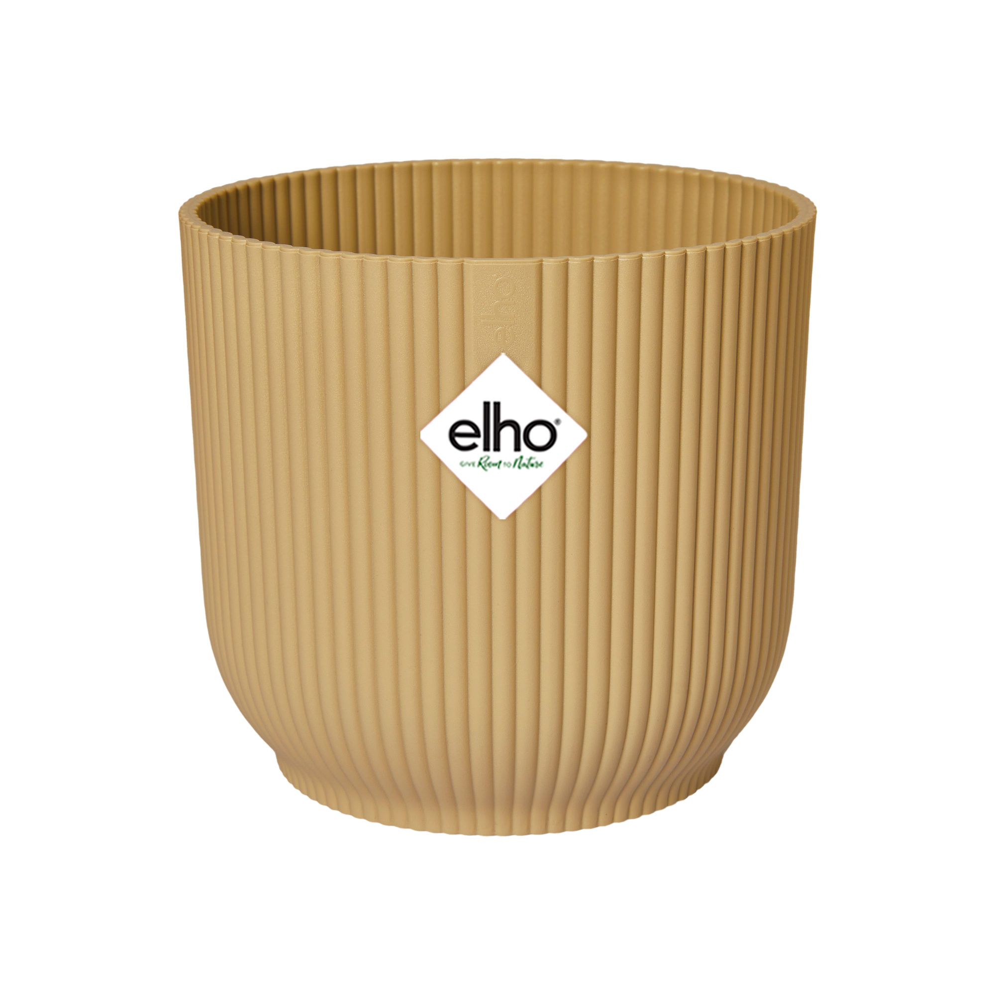 Pot Elho Vibes Fold Round Geel Ø 14 H 13 cm 2