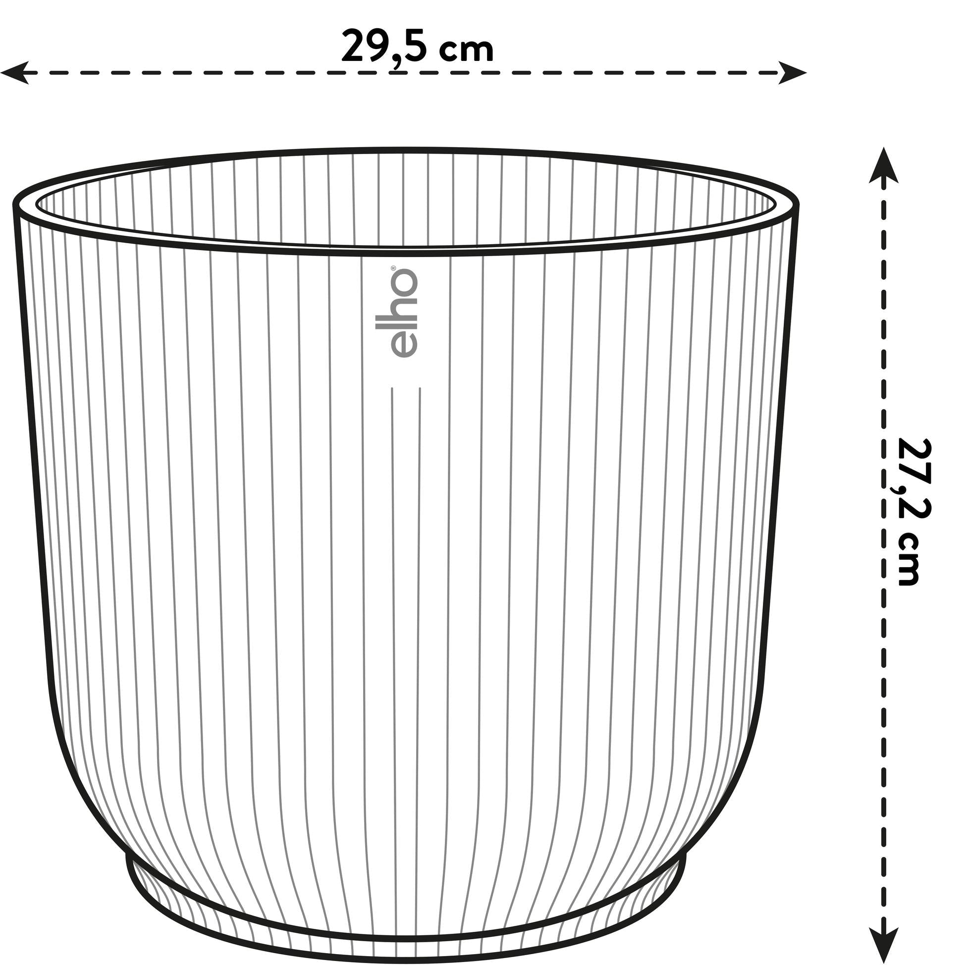 Pot Elho Vibes Fold Round Wit Ø 30 H 27 cm 4
