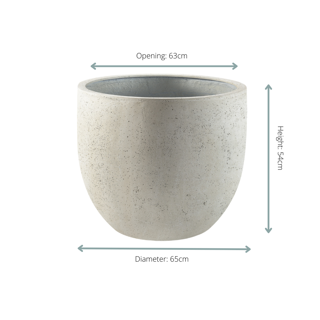 Pot Grigio New Egg Antique White Ø 65 H 54 cm 2