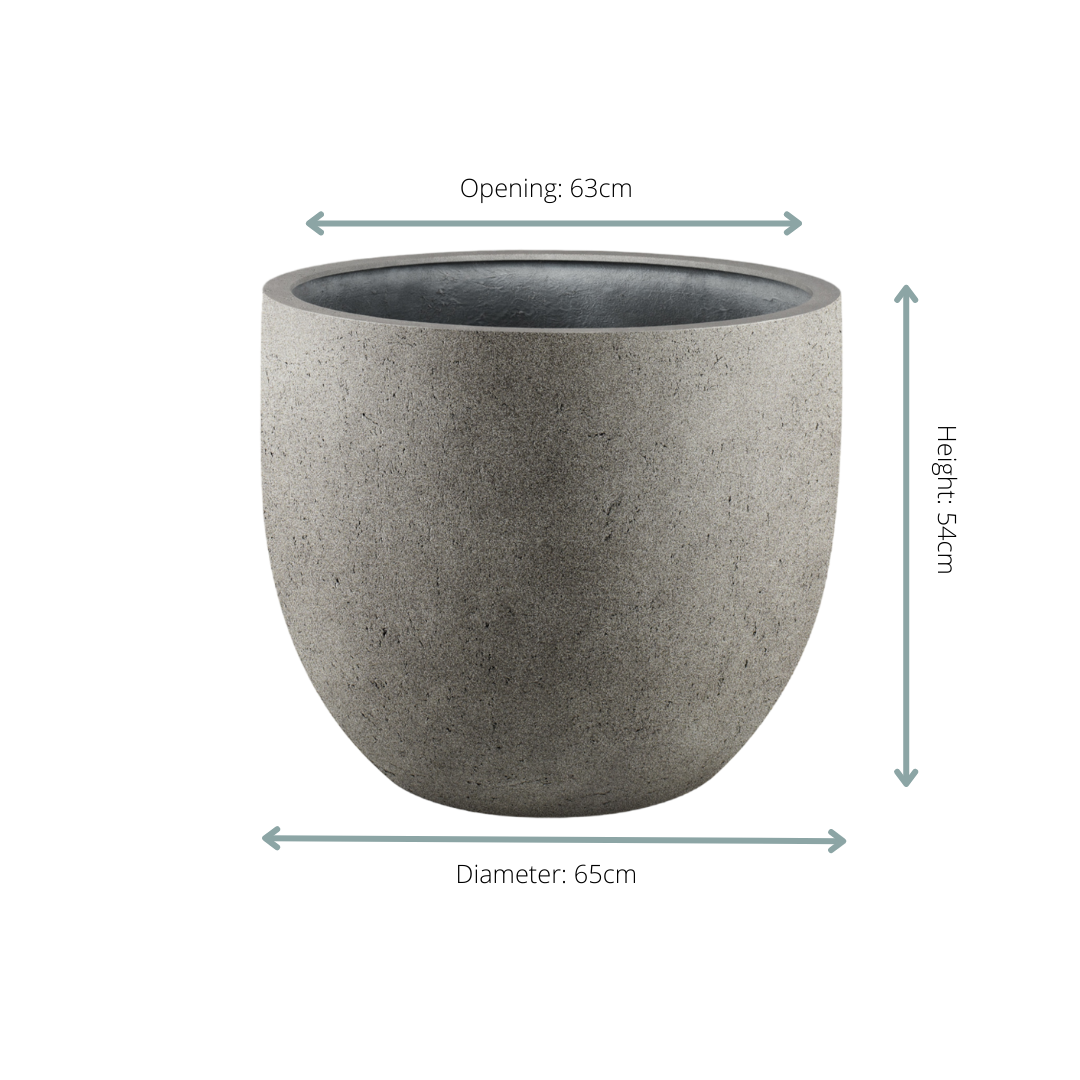 Pot Grigio New Egg Natural Concrete Ø 65 H 54 cm 2