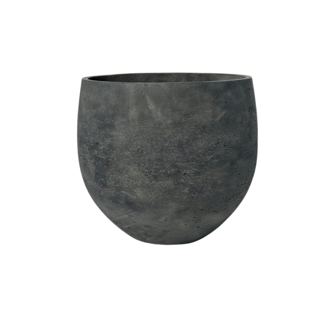 Pot Orb Black Washed Ø 32 H 28 cm