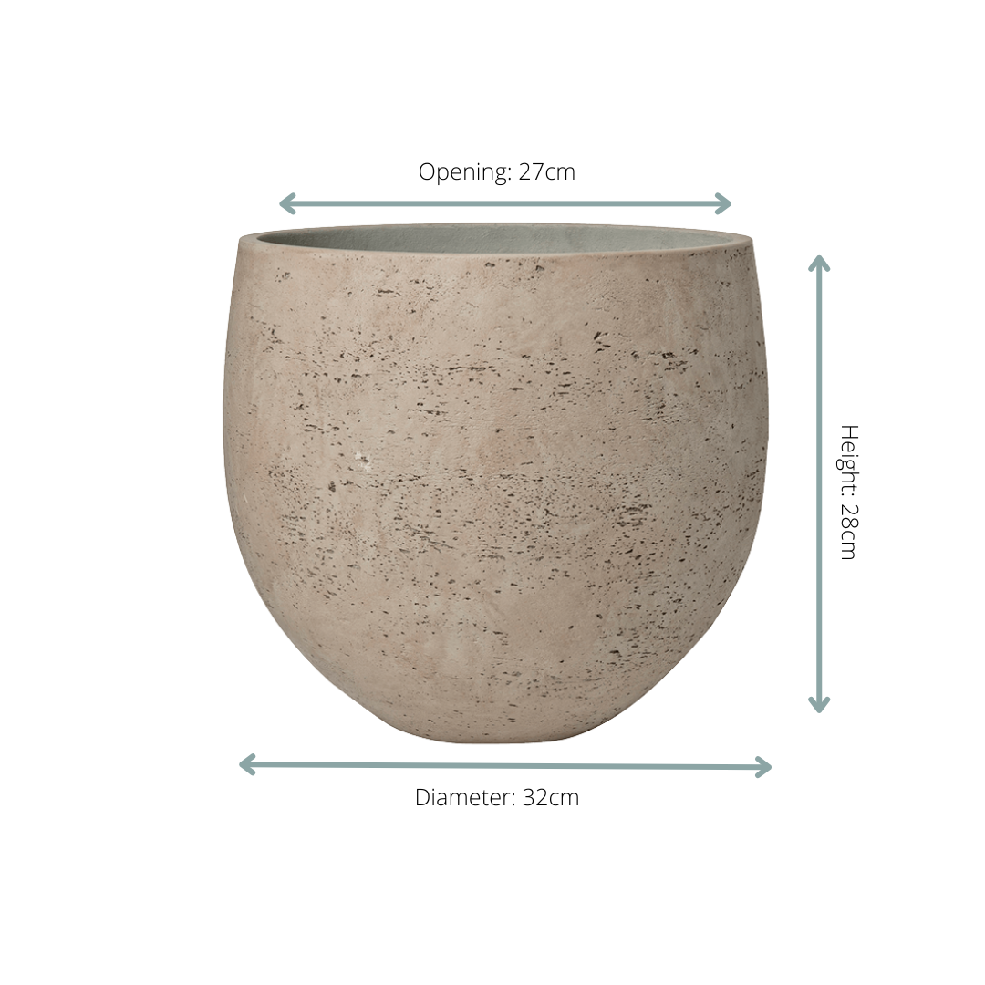 Pot Orb Grey Washed Ø 32 H 28 cm 2
