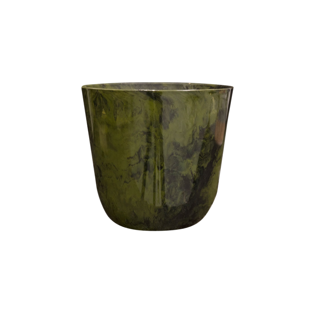 Pot Palermo Marble Groen Ø 27 H 25 cm