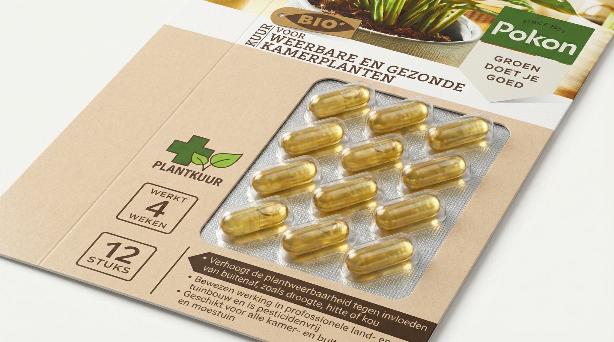 Bio Kuur Voor Weerbare En Gezonde Kamerplanten Capsules (12 Stuks) - 10390 - PlantenShop24