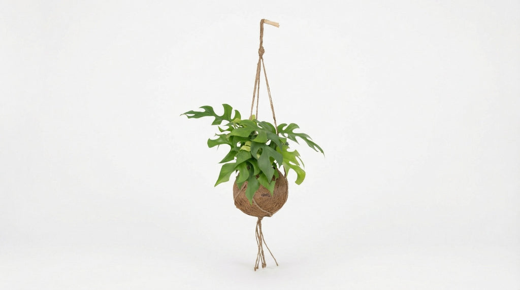 Kokodama Monstera Minima Hang H 25 cm - 2893 - PlantenShop24