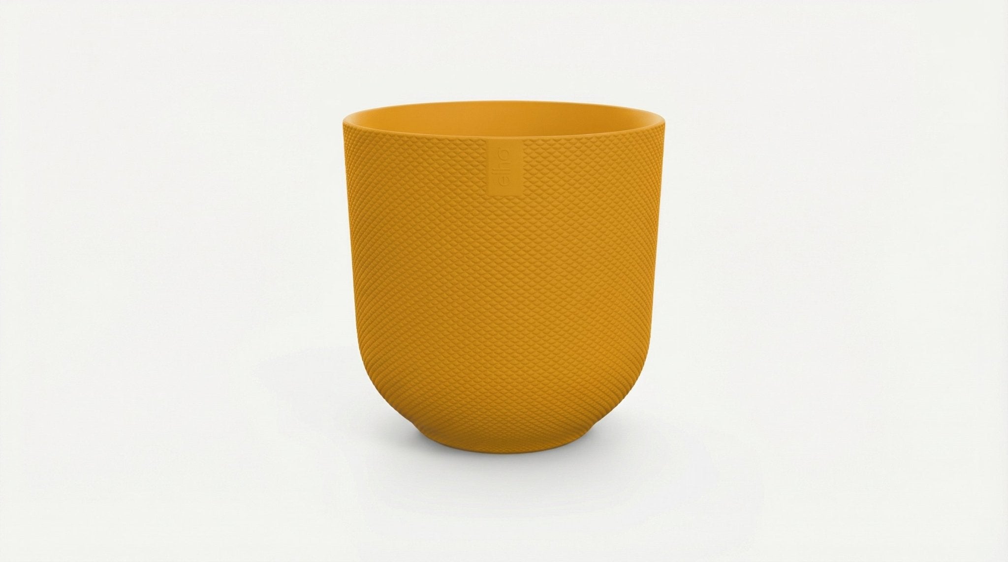 Pot Elho Jazz Round Amber Yellow P 14 cm - 30556 - PlantenShop24