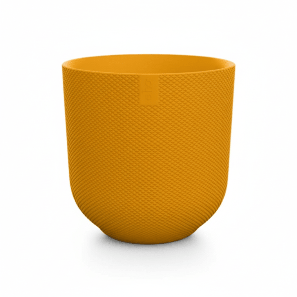 Pot Elho Jazz Round Amber Yellow P 19 cm - 30561 - PlantenShop24
