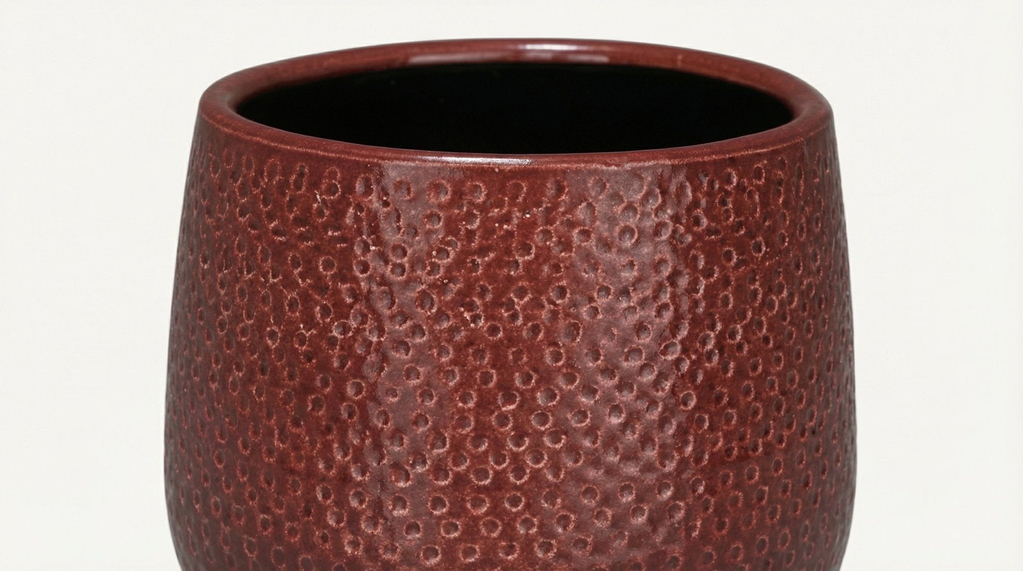 Pot Gabriel Rond Bordeaux P 14 cm - 29071 - PlantenShop24