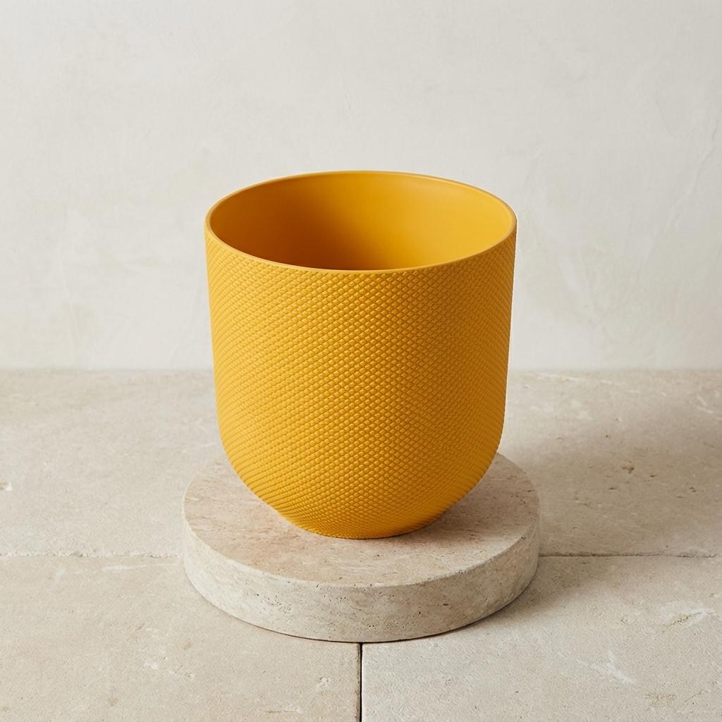 Pot Elho Jazz Round Amber Yellow - D14