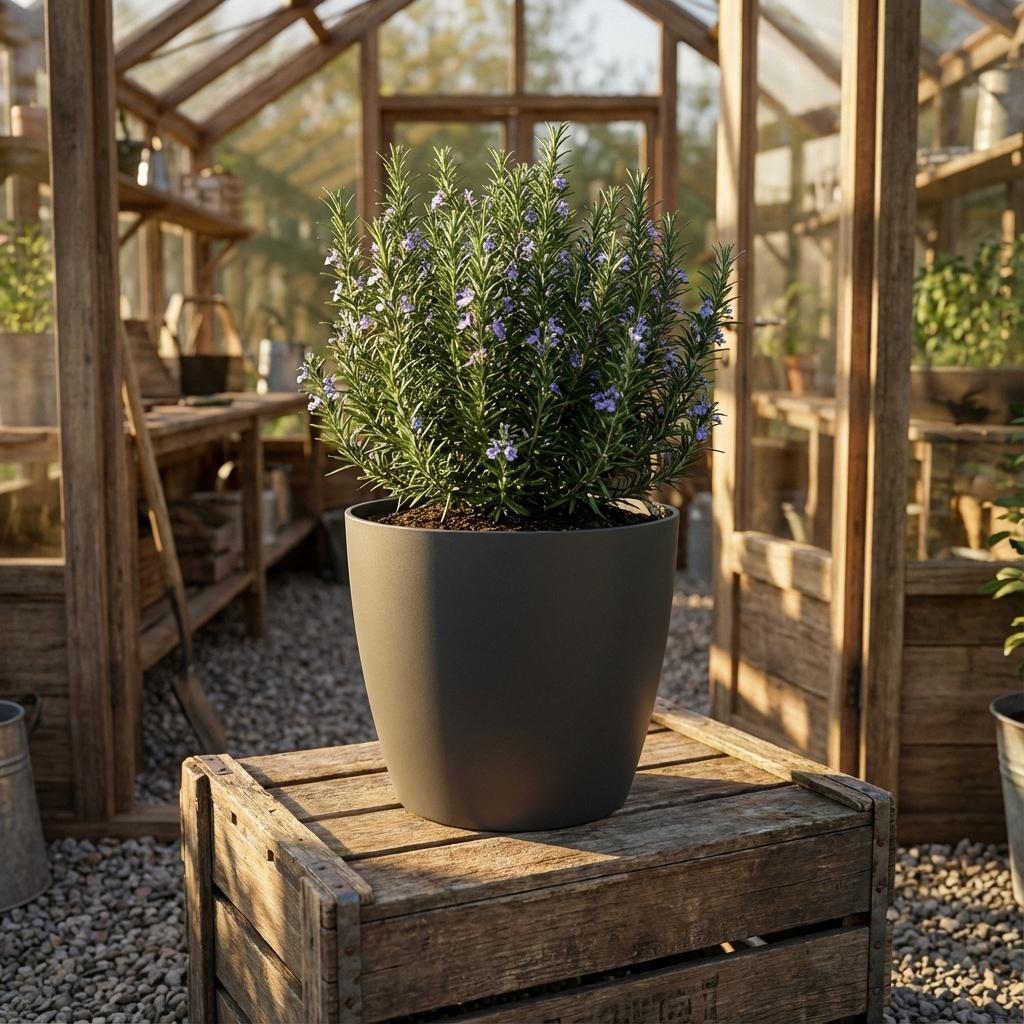 Pot Brussels D07x6cm - Antraciet - D07x6cm