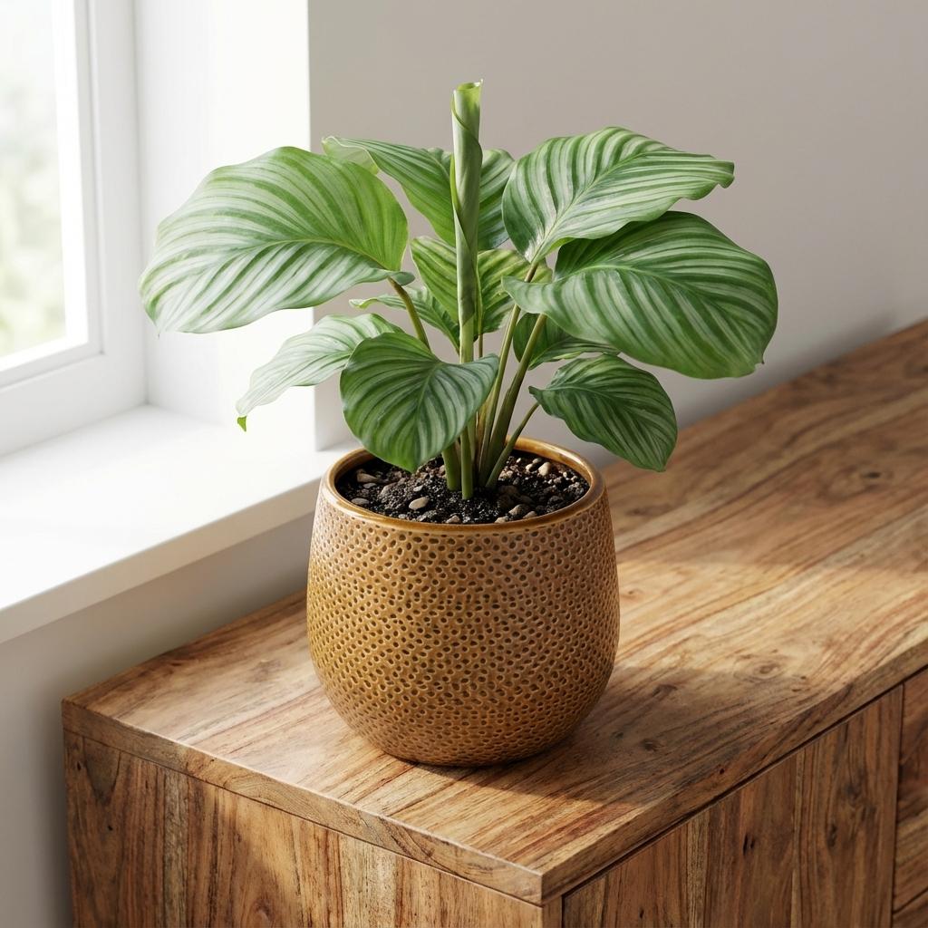 Pot Gabriel rond oker D14