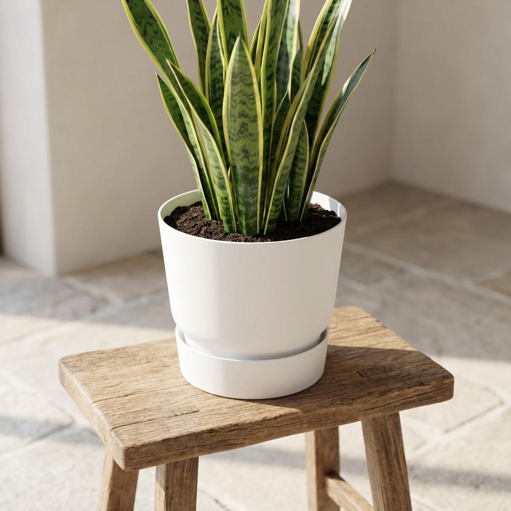 Elho greenville round white - D30cm