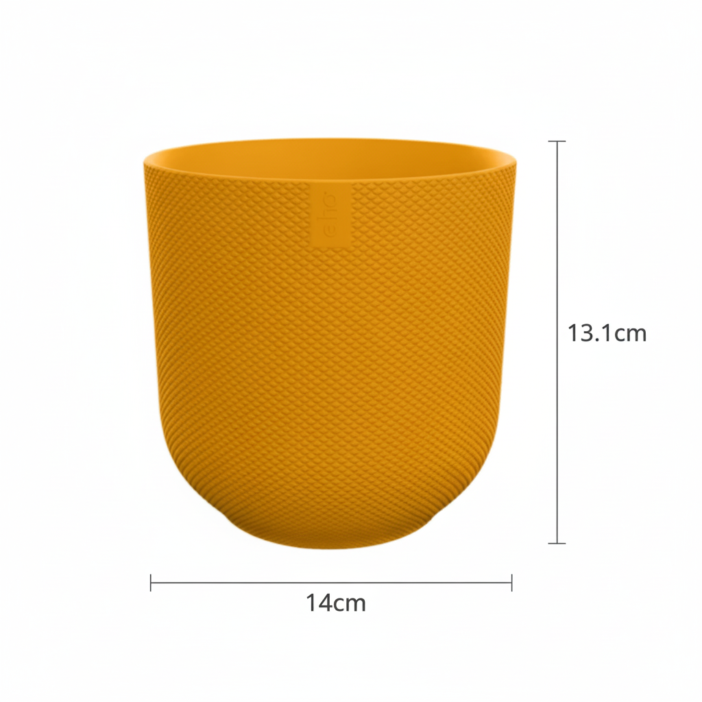 Pot Elho Jazz Round Amber Yellow - D14