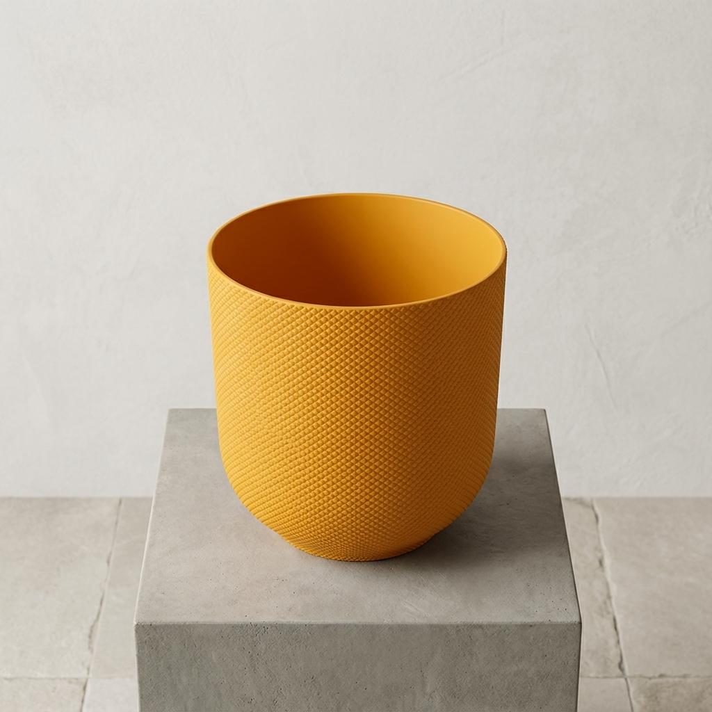 Pot Elho Jazz Round Amber Yellow - D23