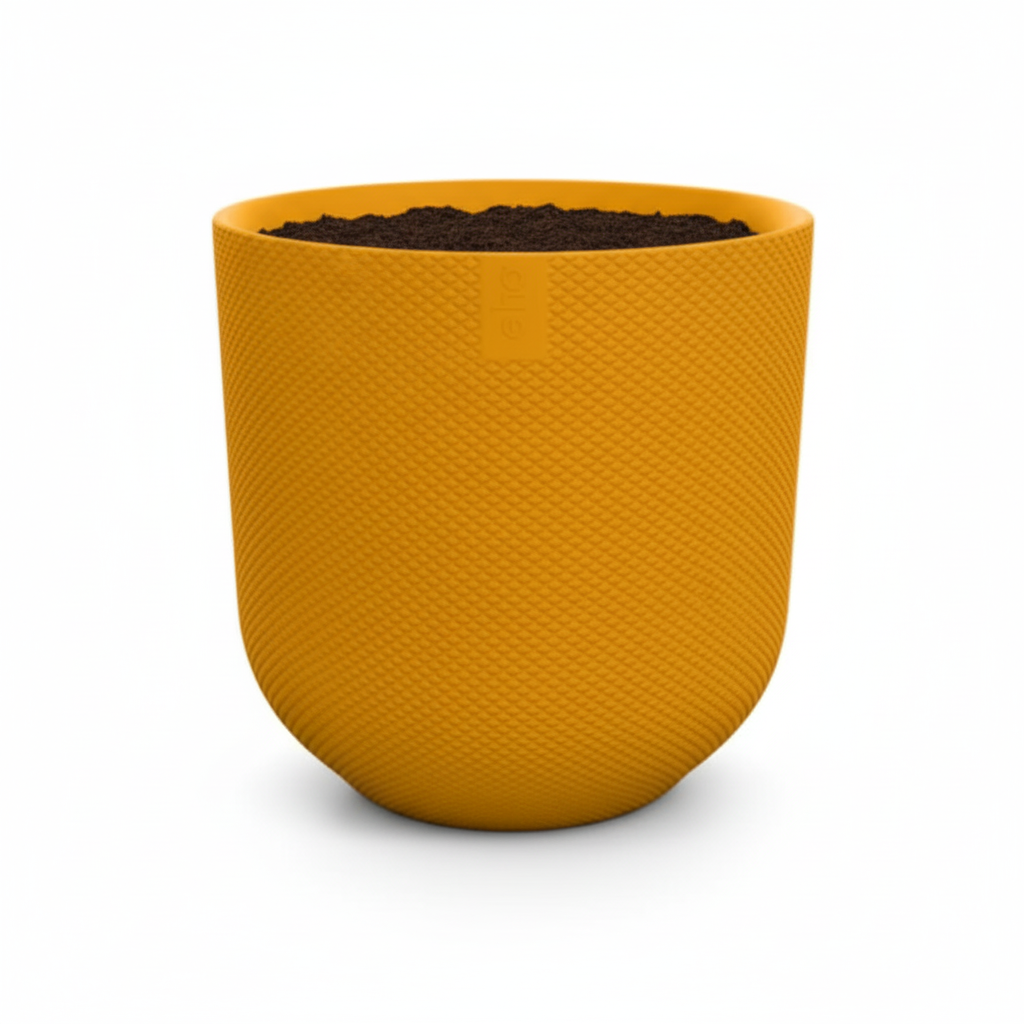 Pot Elho Jazz Round Amber Yellow - D23