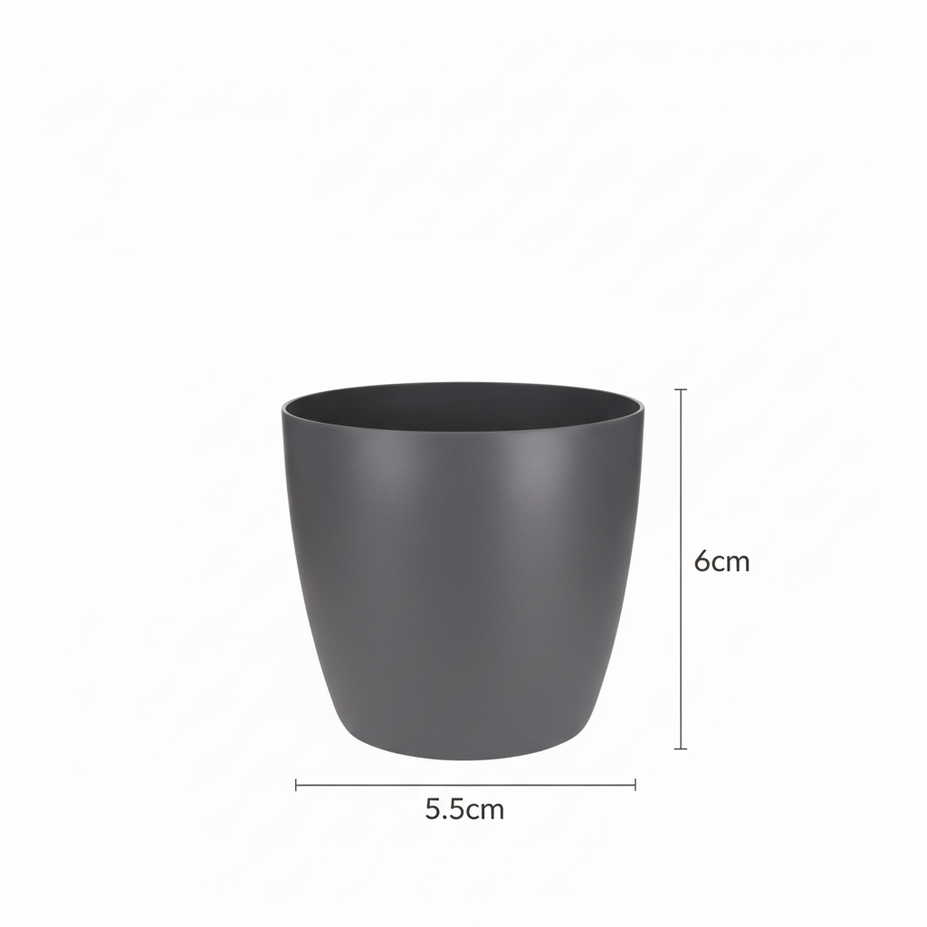 Pot Brussels D07x6cm - Antraciet - D07x6cm