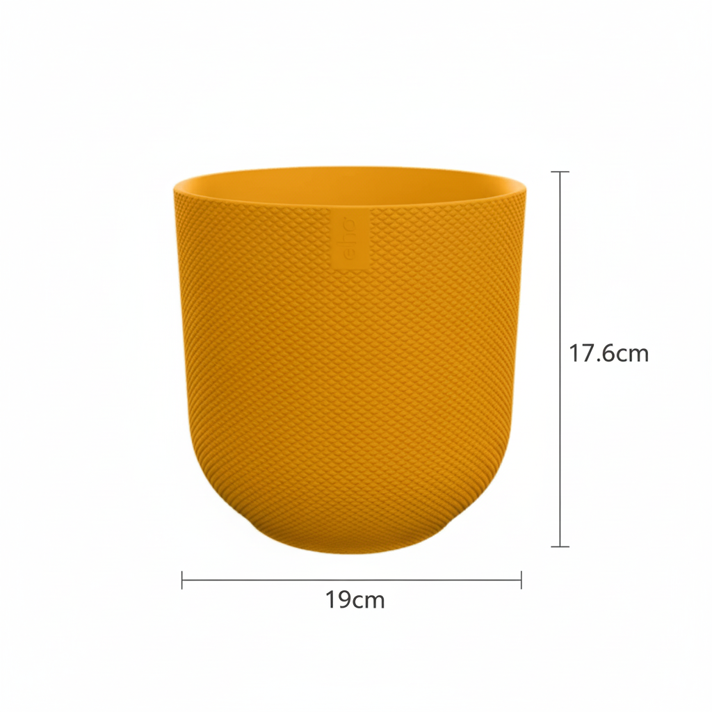 Pot Elho Jazz Round Amber Yellow - D19