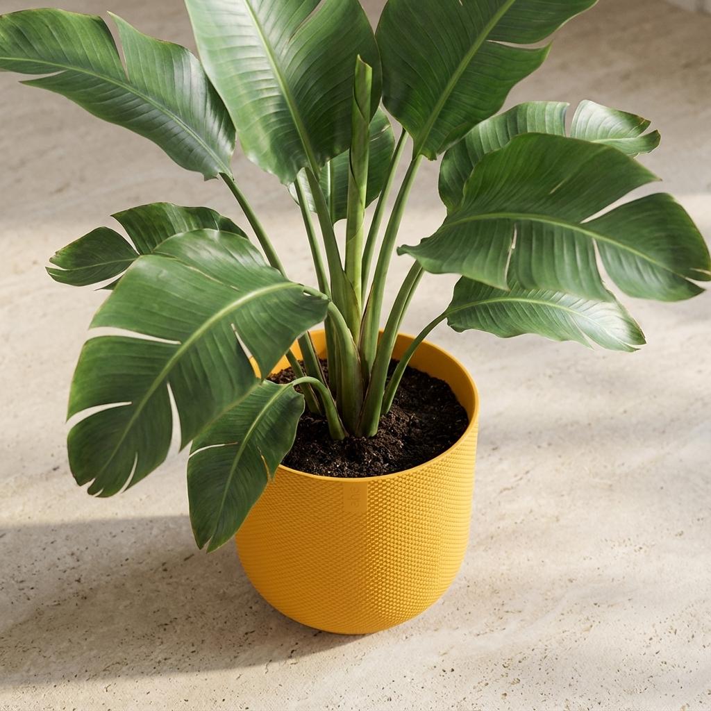 Pot Elho Jazz Round Amber Yellow - D14